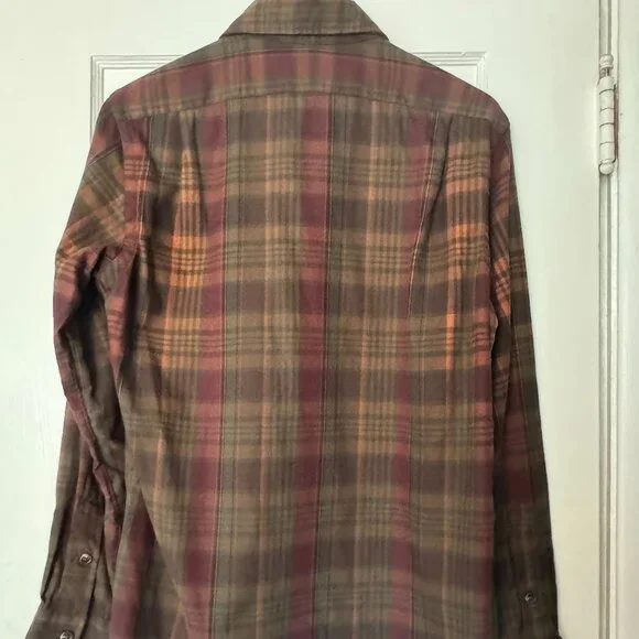 Polo Ralph Lauren Men's Classic-Fit Plaid Brushed Flannel Shirt Sz: Medium - Picture 2 of 5